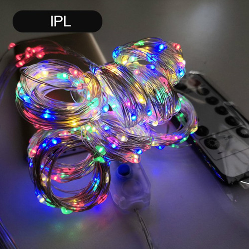 Cortina luces LED multicolor USB con control 3x2 Mts - Image 4