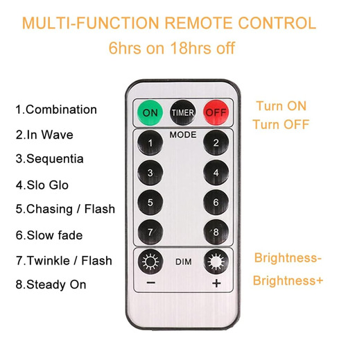 Cortina luces LED multicolor USB con control 3x2 Mts - Image 5