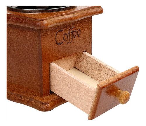 Molinillo De Cafe En Grano Madera Muela De Acero Grueso Fino - Image 5