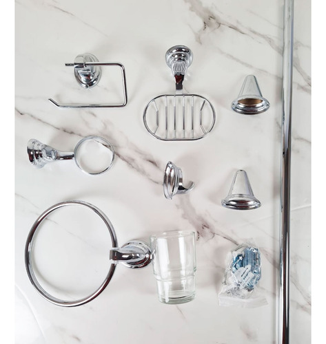Set De Accesorios Para Baño Acero Inoxidable Cromado B1034 - Image 8