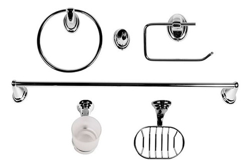 Set De Accesorios Para Baño Acero Inoxidable Cromado B1034 - Image 3