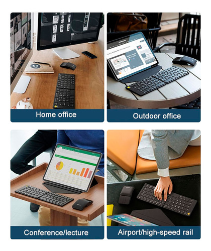 Teclado Plegable Para Celulares Notebook iPad Tablets B023 - Image 6
