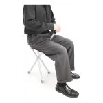 Baston Silla Asiento Plegable 2 En 1 Con Linterna - Imagen 3