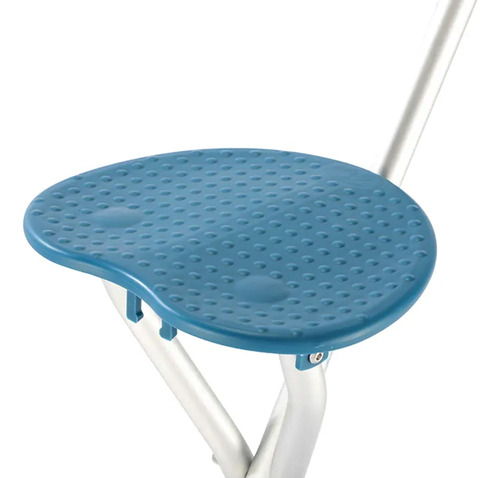 Baston Silla Asiento Plegable 2 En 1 Con Linterna - Imagen 2