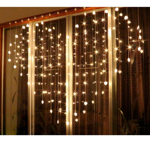 Cortina LED corazones 1,10m - Image 7