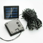 Guirnalda Cadena Luz 180 Led Azul Solar Con Panel 20 Mts 621 - Imagen 5