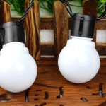 Guirnalda LED 20 focos luces LED solar 5 metros - Image 7