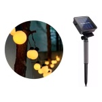 Guirnalda LED 20 focos luces LED solar 5 metros - Image 3