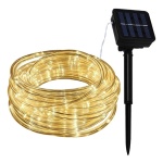 Manguera guirnaldas luces LED cálidas solares 24235