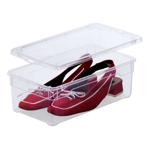 Caja transparente organizador de zapatos colombraro