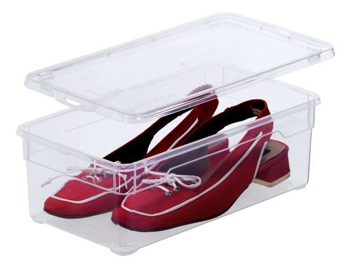 Caja transparente organizador de zapatos colombraro