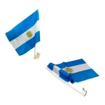 Bandera Argentina De Flameo Con Gancho Soporte Mundial