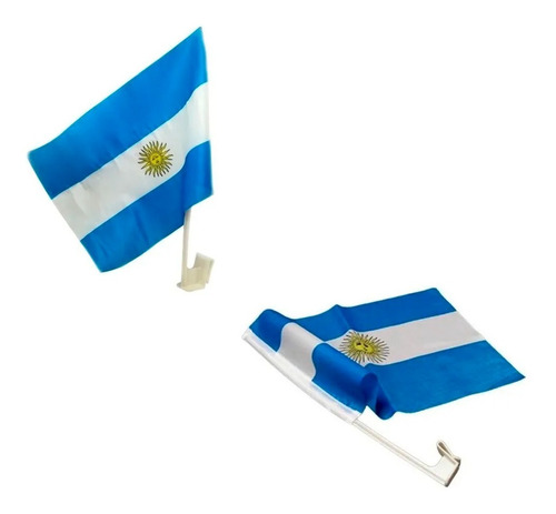 Bandera Argentina De Flameo Con Gancho Soporte Mundial - Image 1