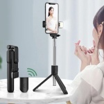 Palo Selfie Tripode Celular Bluetooth Con Luz Flash R1s - Image 4