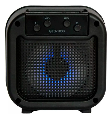 Parlante Bt Portatil Con Luz 3 Pulgadas Usb Musica Gts-1835 - Image 1