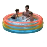 Pileta Inflable Circular 3 Anillos Verano 187 X 50 Cm 17395