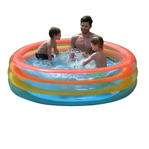 Pileta Inflable Circular 3 Anillos Verano 187 X 50 Cm 17395