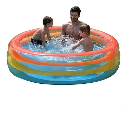 Pileta Inflable Circular 3 Anillos Verano 187 X 50 Cm 17395 - Imagen 1