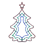 Pino árbol de navidad con efecto de luces