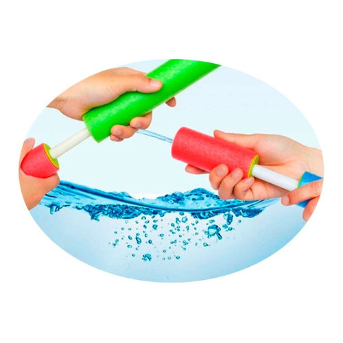 Pistola Lanza Agua Goma Espuma 20 Cm Flotador Verano Niños