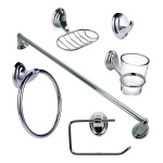 Set De Accesorios Para Baño Acero Inoxidable Cromado B1034