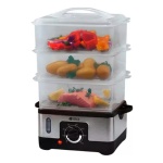 Vaporera Electrica 3 Niveles 950w A 220v De Cocina Or-1162s