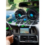 Ventilador Mini Para Auto Doble 4 Pulgadas 24v Aire Sq-x304 – imagen de uso