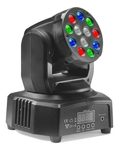 Cabezal Movil 12 Leds Audioritmico Dmx Pura Potencia Ideal Dj - Imagen 1
