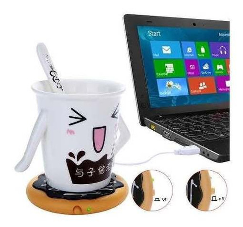 Calentador De Tazas Forma Rosquilla Usb 8w Donut Cup Warmer – zoom detalle
