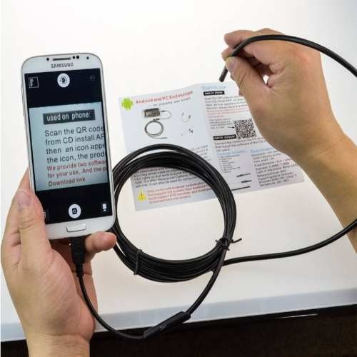 Camara Para Celular 1 Metro Cable Flexible Android Y Pc - Imagen 7