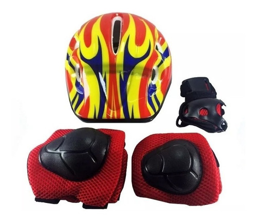 Cascos Y Protectores Rodillera Codera Ciclismo Deporte Set – detalle del producto