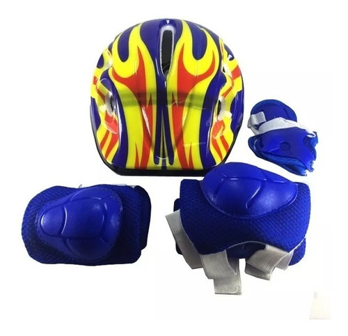 Cascos Y Protectores Rodillera Codera Ciclismo Deporte Set