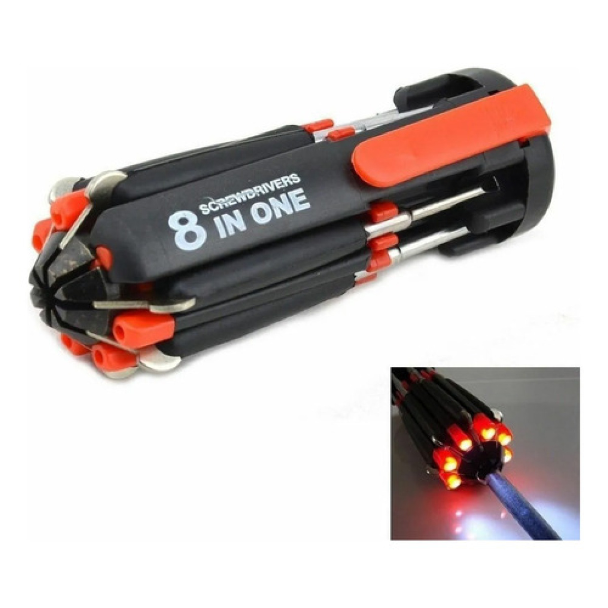 Vip Sos Rng Boosts Destornillador Portatil Multiusos 8 En 1 Con Luz Led A Pila ...