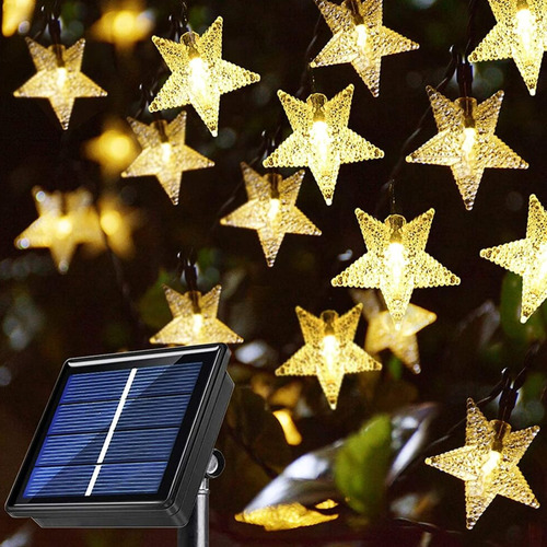 Guirnalda 30 luces LED estrellas solar 15318 - Imagen 7
