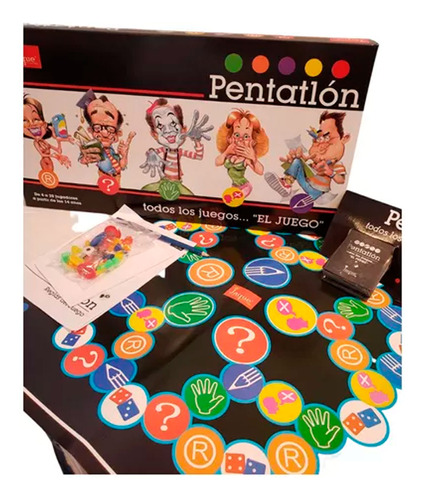 Juego Mesa Pentatlon Hogar Todos Los Juegos 5 Categorias - Image 4