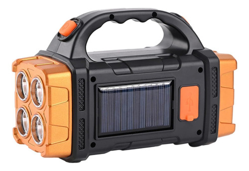 Linterna de mano portátil con base de carga y panel solar El481 - Image 6