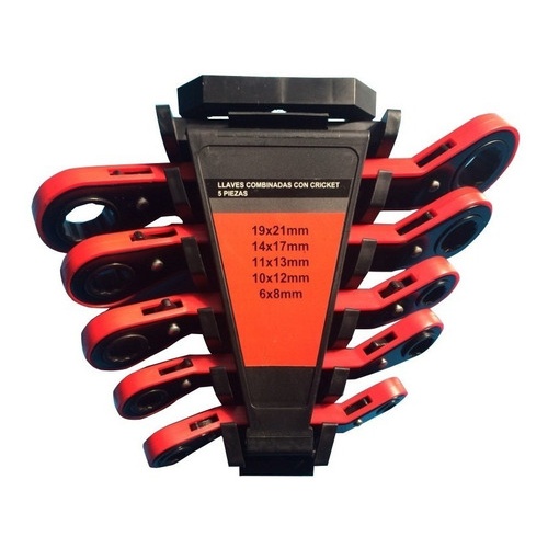 Llaves Combinadas Juego 5 Piezas 10 Medidas Con Cricket