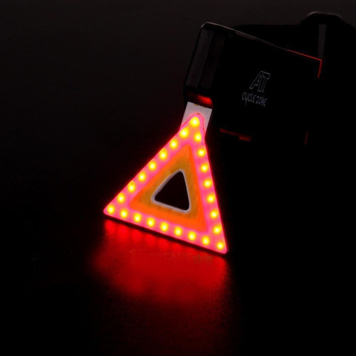 Luz Led De Seguridad Trasera Precaucion Bicicleta Recargable – vista superior