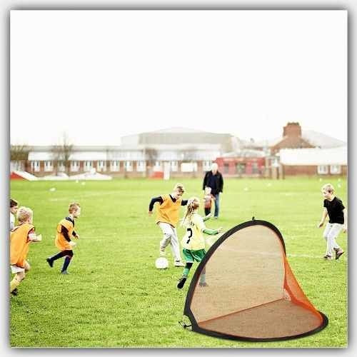 Mini Arcos Futbol Plegables Con Pelota De 80x60 Cm - Set X 2 - Image 4