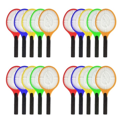 Raqueta Mata Mosquito Electrica A Pilas Set X20 Con Envio