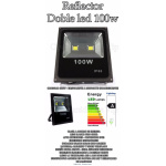 Reflector Led 100w Doble Blanco Frio Exterior 120º Ip66 - Image 3