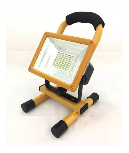 Reflector Led De Piso Recargable 12v 220v 20w Ip65 Camping
