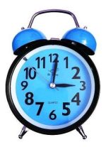 Reloj Despertador Campana Retro A Pilas Y Luz Con Sonido - Imagen 14