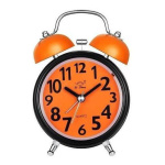 Reloj Despertador Campana Retro A Pilas Y Luz Con Sonido - Imagen 6