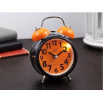 Reloj Despertador Campana Retro A Pilas Y Luz Con Sonido - Imagen 8