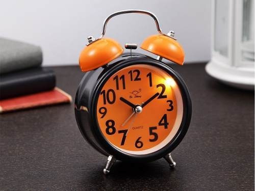 Reloj Despertador Campana Retro A Pilas Y Luz Con Sonido - Imagen 8