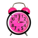 Reloj Despertador Campana Retro A Pilas Y Luz Con Sonido - Imagen 13