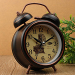 Reloj Vintage Despertador Retro De Campana A Pilas