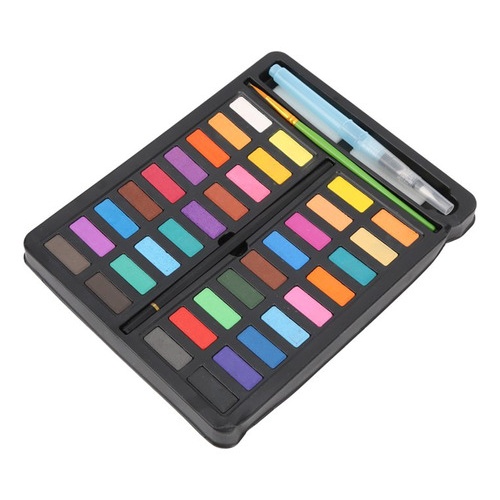 Set X 36 acuarelas en estuche con pincel de agua