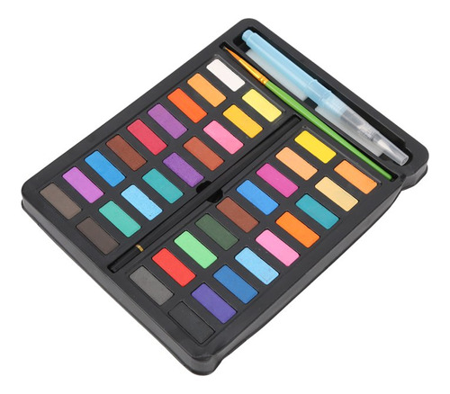 Set X 36 acuarelas en estuche con pincel de agua